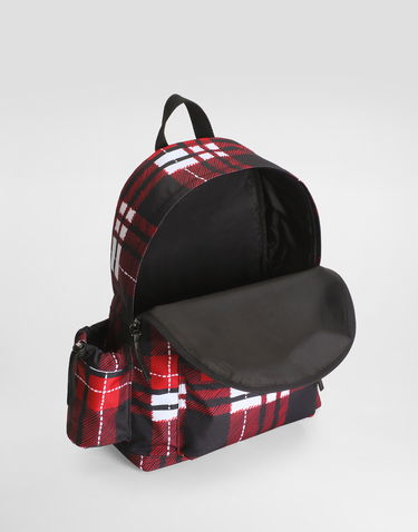 Rygsæk Dolce & Gabbana Dolce & Gabbana Nylon Plaid Print Backpack Flerfarvet | EM0139AV246HS5QB, 3
