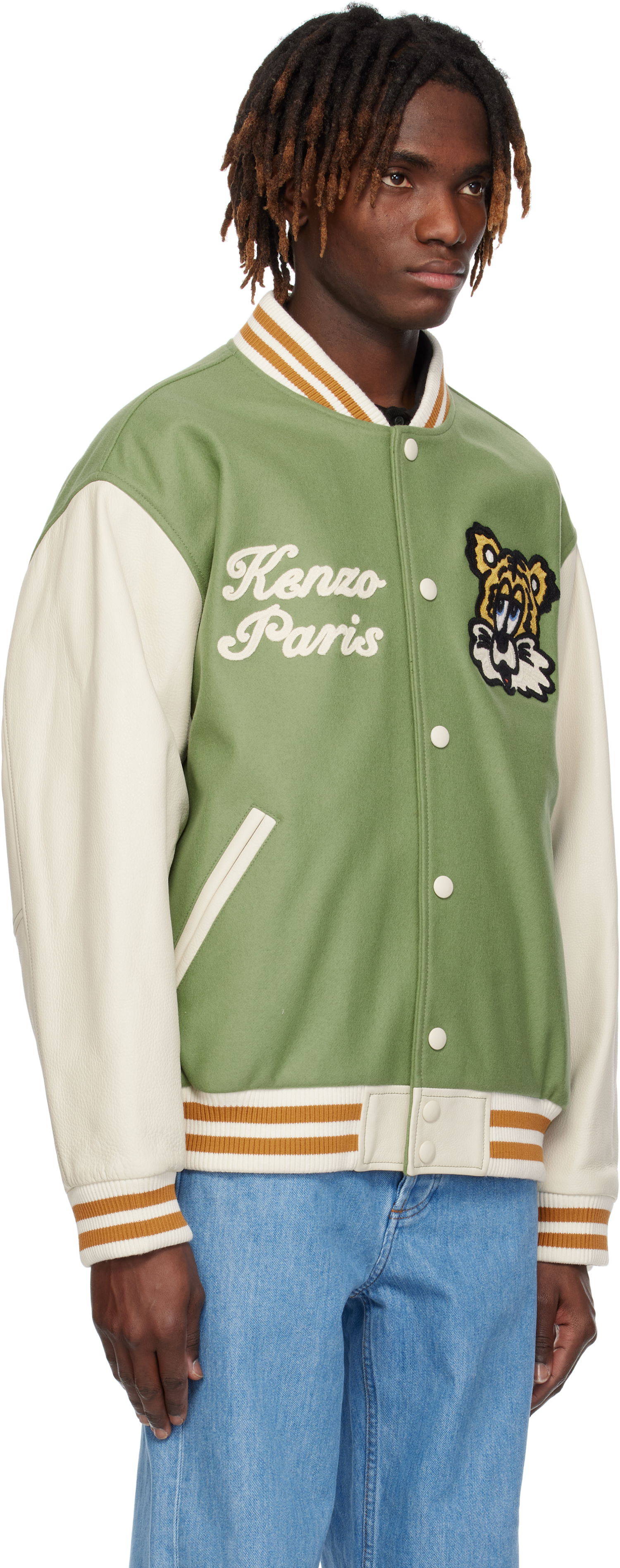 Bomberjakke KENZO VERDY Edition Varsity Bomber Jacket Grøn | FF58BL1509OH, 1