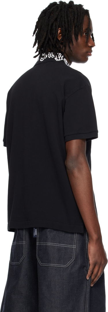 Polo skjorte Palm Angels Palm Angels Neck Logo Polo Sort | PMGB012S25FAB0021003, 2
