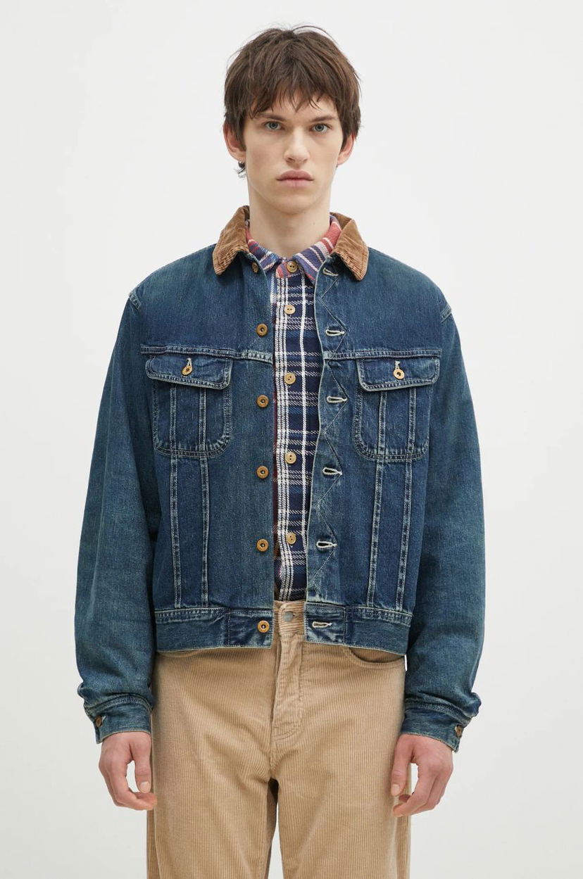 Bomberjakke Human Made Blanket Lined Denim Work Jacket Blå | HM28JK010