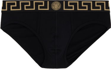 Trusser Versace Two-Pack Greca Border Briefs Sort | AU10180_1A10011, 3