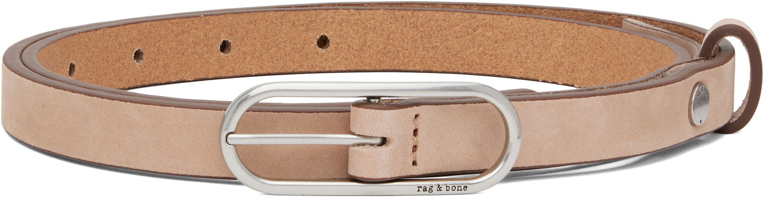 Bælter rag & bone Rag & Bone Baby Rounded Rebound Belt Beige | WJW25PB1006SU6, 0