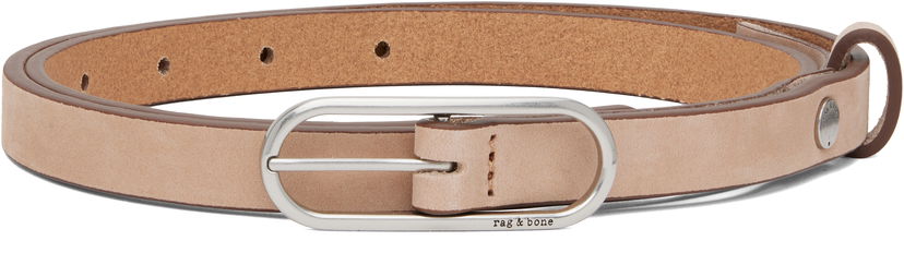 Bælter rag & bone Rag & Bone Baby Rounded Rebound Belt Beige | WJW25PB1006SU6