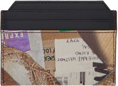 Tøj Vivienne Westwood Black & Beige Slim Card Holder Beige | 5403000BU-S001S-, 1