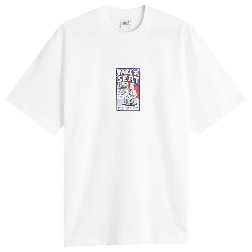 T-shirt Polar Skate Co. Take A Seat Graphic T-Shirt, Size Small, Polar Skate Co. Hvid | PSC-F25-33-WHT