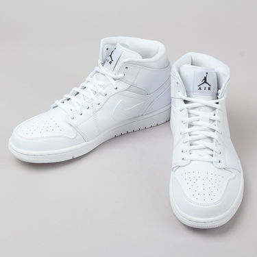 Sneakers og sko Jordan Air Jordan 1 Retro Mid ''White'' Hvid | 554724-110, 2
