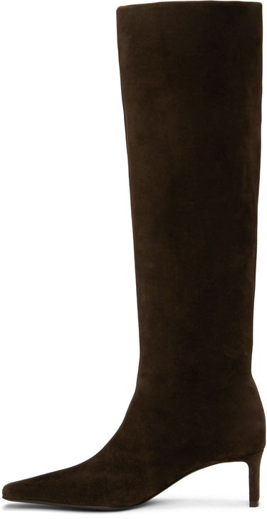 Sneakers og sko Khaite Khaite Ona Suede Knee-High Boots Brun | F1099-726, 2