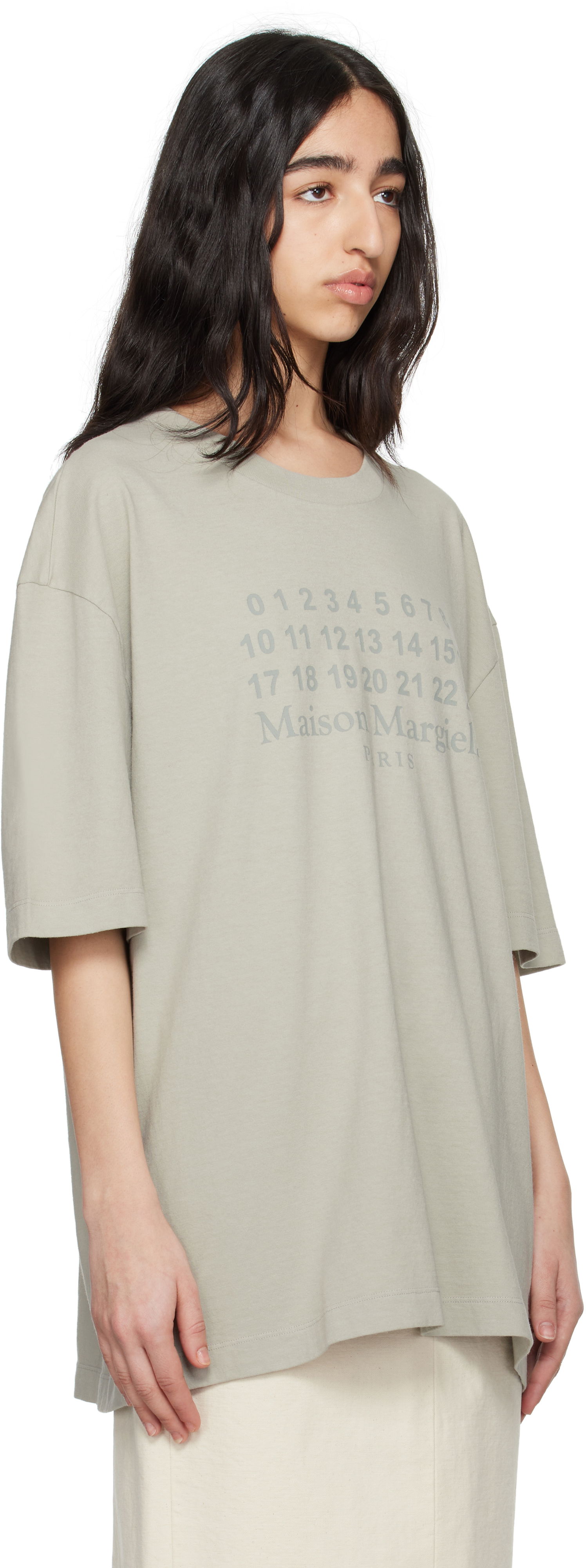 T-shirt Maison Margiela Maison Margiela Numeric Logo T-Shirt Grøn | S50GC0716 S24567, 1