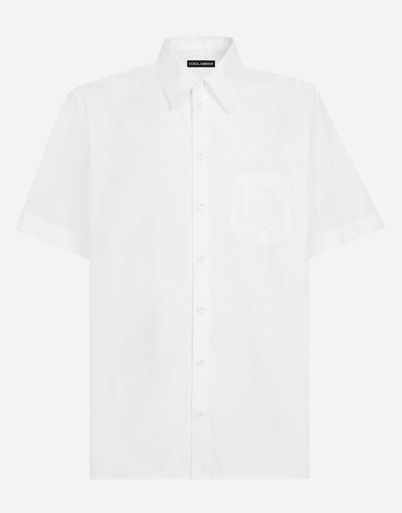 Skjorte Dolce & Gabbana Shirt DG Embroidery Hvid | G5MK9ZGI731W0800