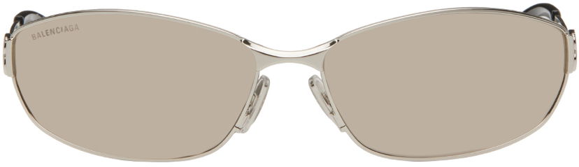 Solbriller Balenciaga Rectangular Sunglasses Grå | BB0336S-006