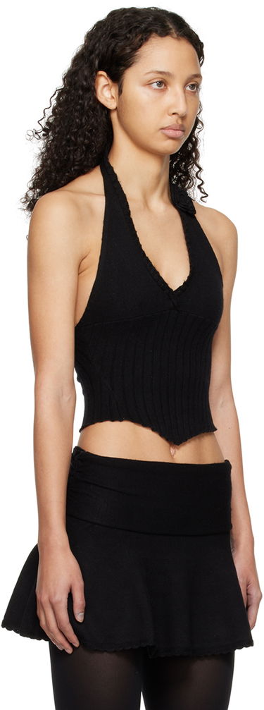 Tanktop GUIZIO Guizio Alacant Halter Knit Top Sort | R24606S020, 1