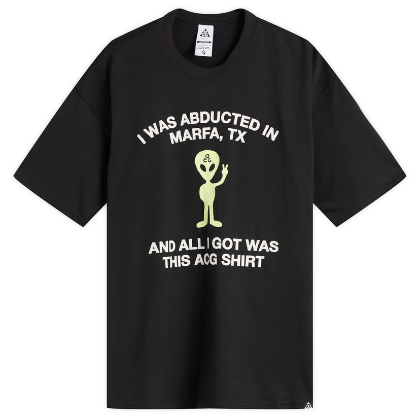 T-shirt Nike ACG Alien T-Shirt Sort | HV2168-010
