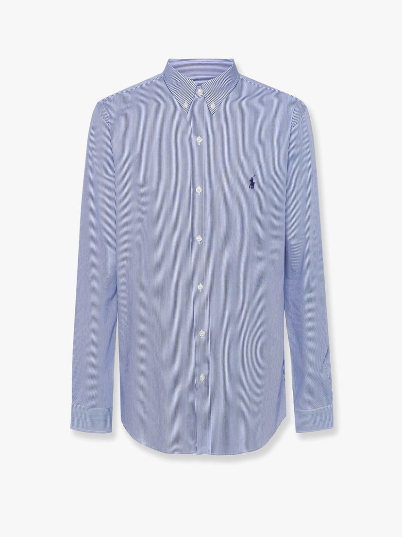 Skjorte Polo by Ralph Lauren Striped Button-Down Shirt by Polo Ralph Lauren Blå | 710928254007