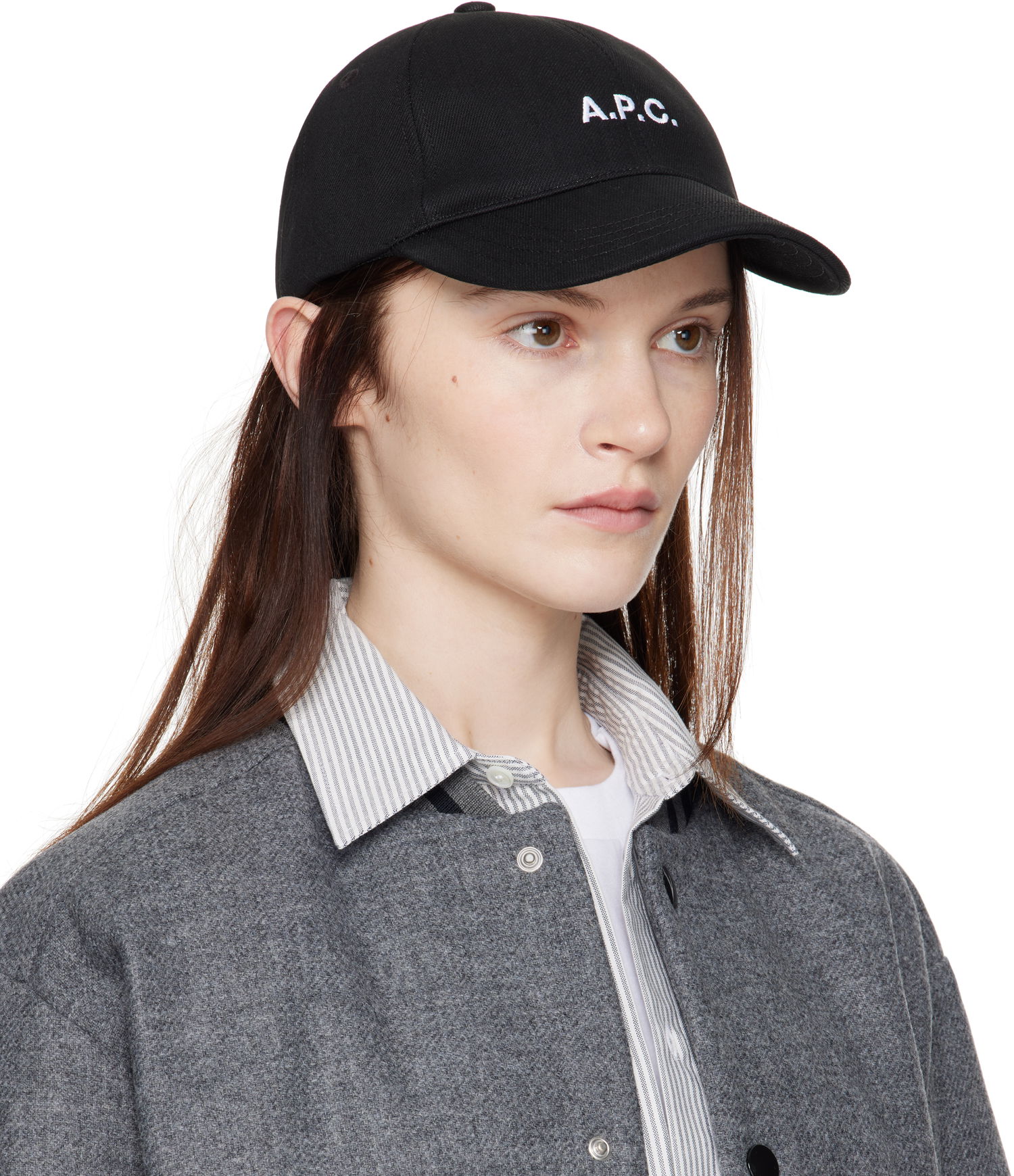 Kasket A.P.C. Designer Baseball Cap Sort | COHFK-M24069, 1