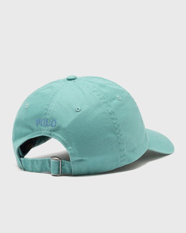 Kasket Polo by Ralph Lauren Embroidered Logo Cotton Cap Turkis | 710667709142, 1