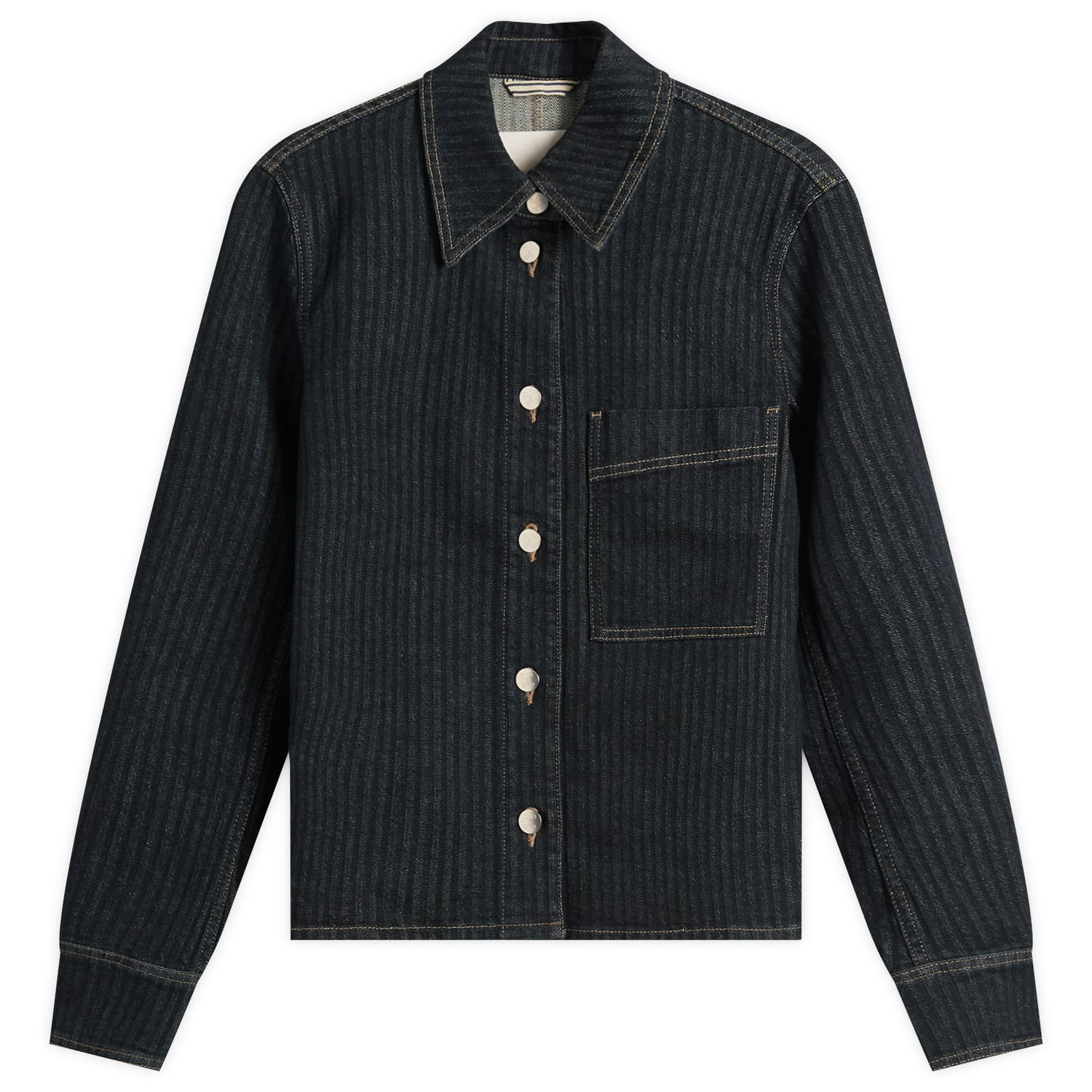 Jakke CLOSED Striped Denim Jacket, Size Large Sort | C97352-02T-2H-DBL, 1