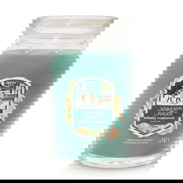 Stearinlys Yankee Candle après ski Collection Signature Large Jar 2 Wicks Holiday Winterfest Candle Turkis | 43491, 0
