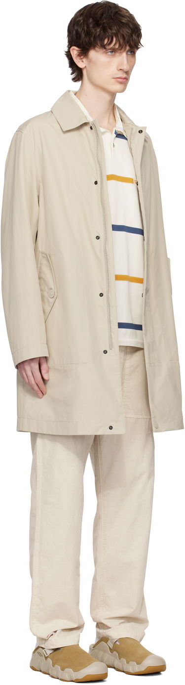 Regnfrakke Stone Island Stone Island Weatherproof Cotton Canvas Coat Beige | K1S15 7100004 S00F1, 1