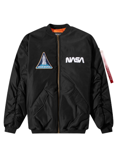 Bomberjakke Balenciaga NASA Oversized Bomber Jacket Sort | 663083-TYD31-1000