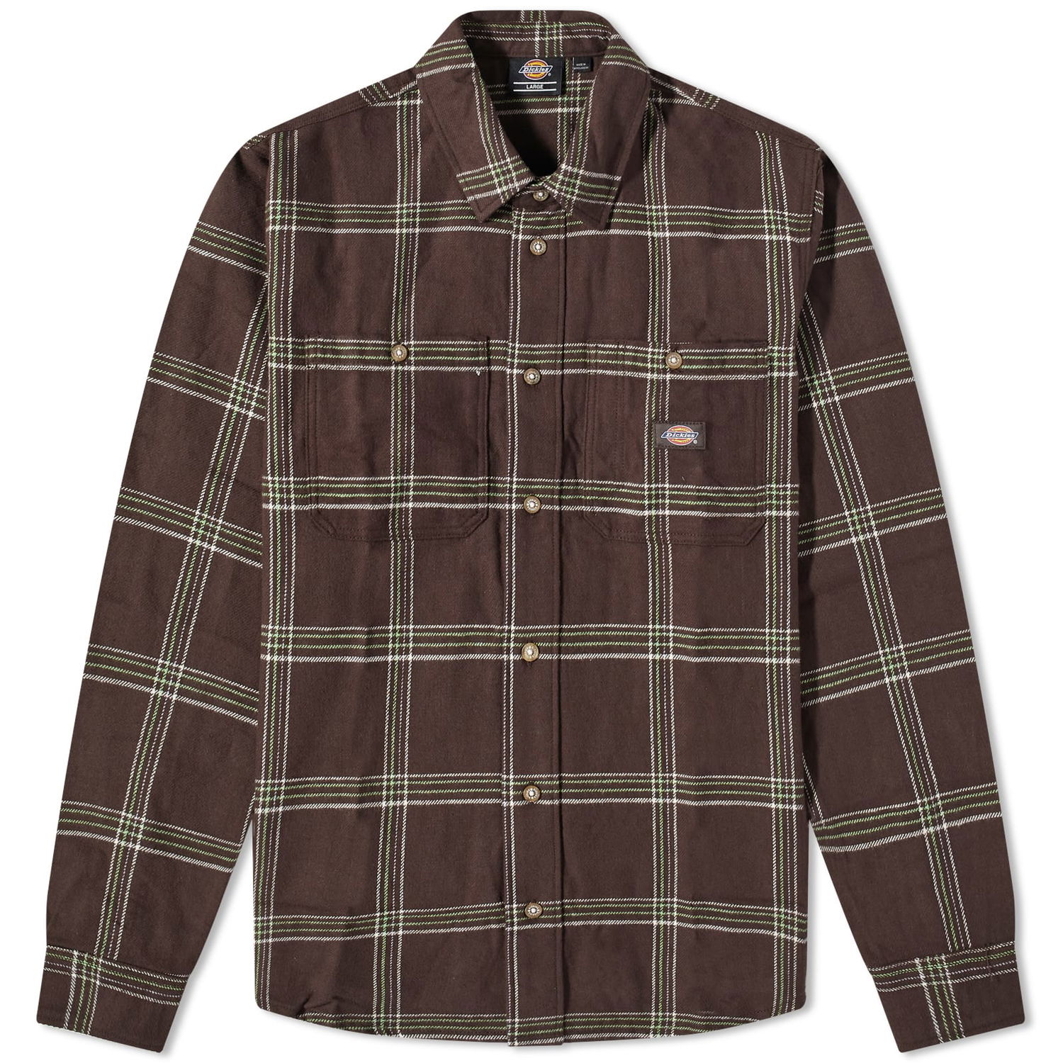 Skjorte Dickies Warrenton Check Brun | DK0A4Y7GDBX1, 0