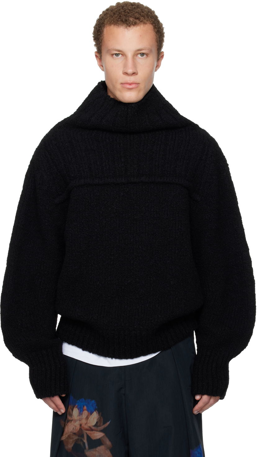 Sweater Dries Van Noten Dries Van Noten Wool Turtleneck Sort | 252-021236-2721