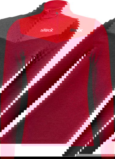 Sweatshirt SWIX Dynamic Midlayer Half Zip Pullover Rød | 10079-23-94306, 3