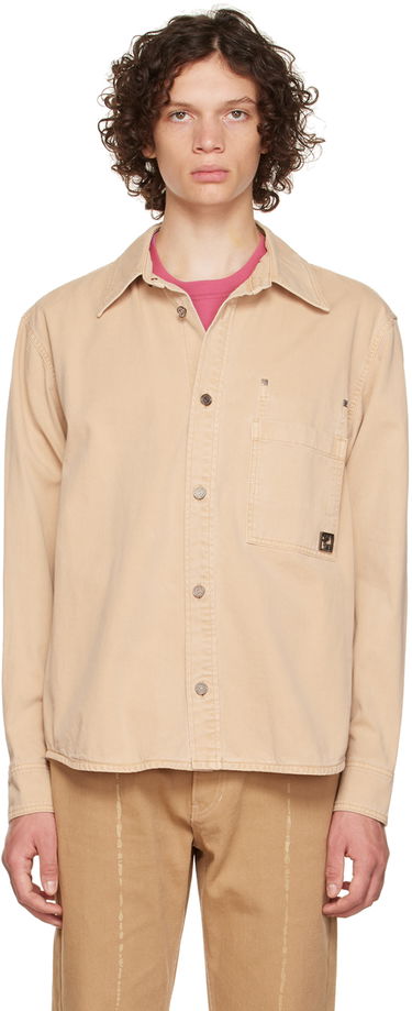 Skjorte WOOYOUNGMI WOOYOUNGMI Patch Pocket Shirt Beige | W223SH11, 0