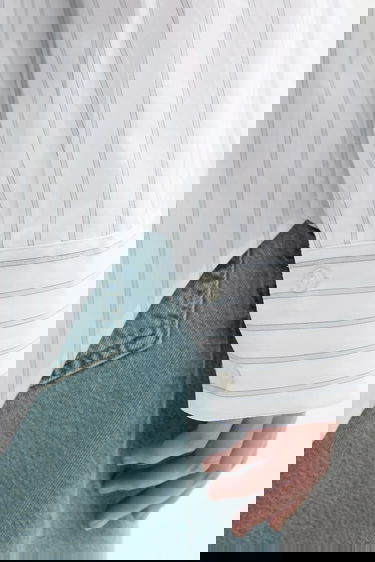 Skjorte Samsoe Samsoe Samsoe Samsoe SAMARIKA Relaxed Fit Striped Button-Down Shirt Hvid | F25200084, 4