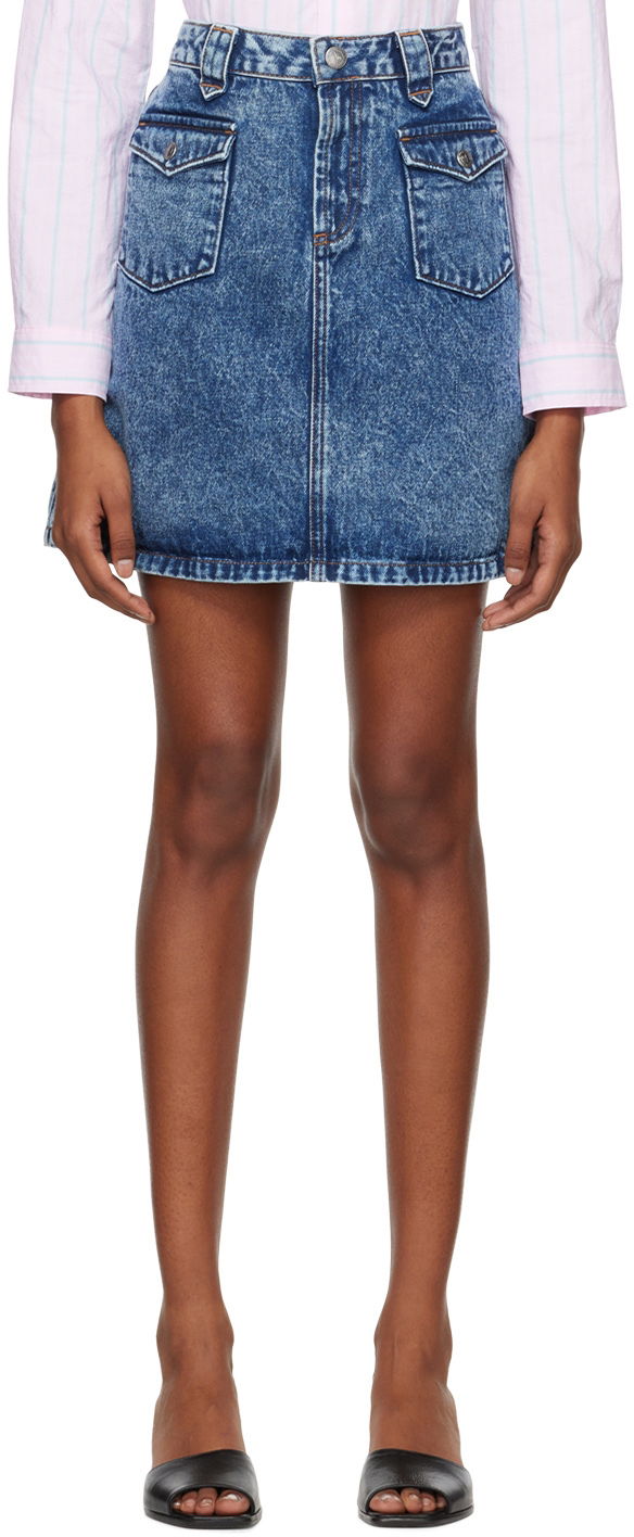 Nederdel A.P.C. Manue Denim Miniskirt Blå | COFAI-F06356, 0