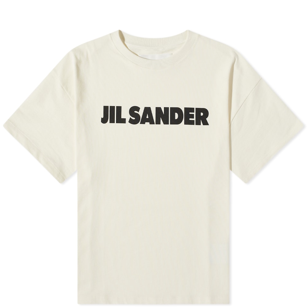 T-shirt Jil Sander Logo Tee Beige | JSMU707045-MU248708-102, 0