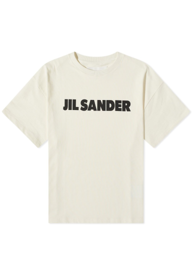 T-shirt Jil Sander Logo Tee Beige | JSMU707045-MU248708-102
