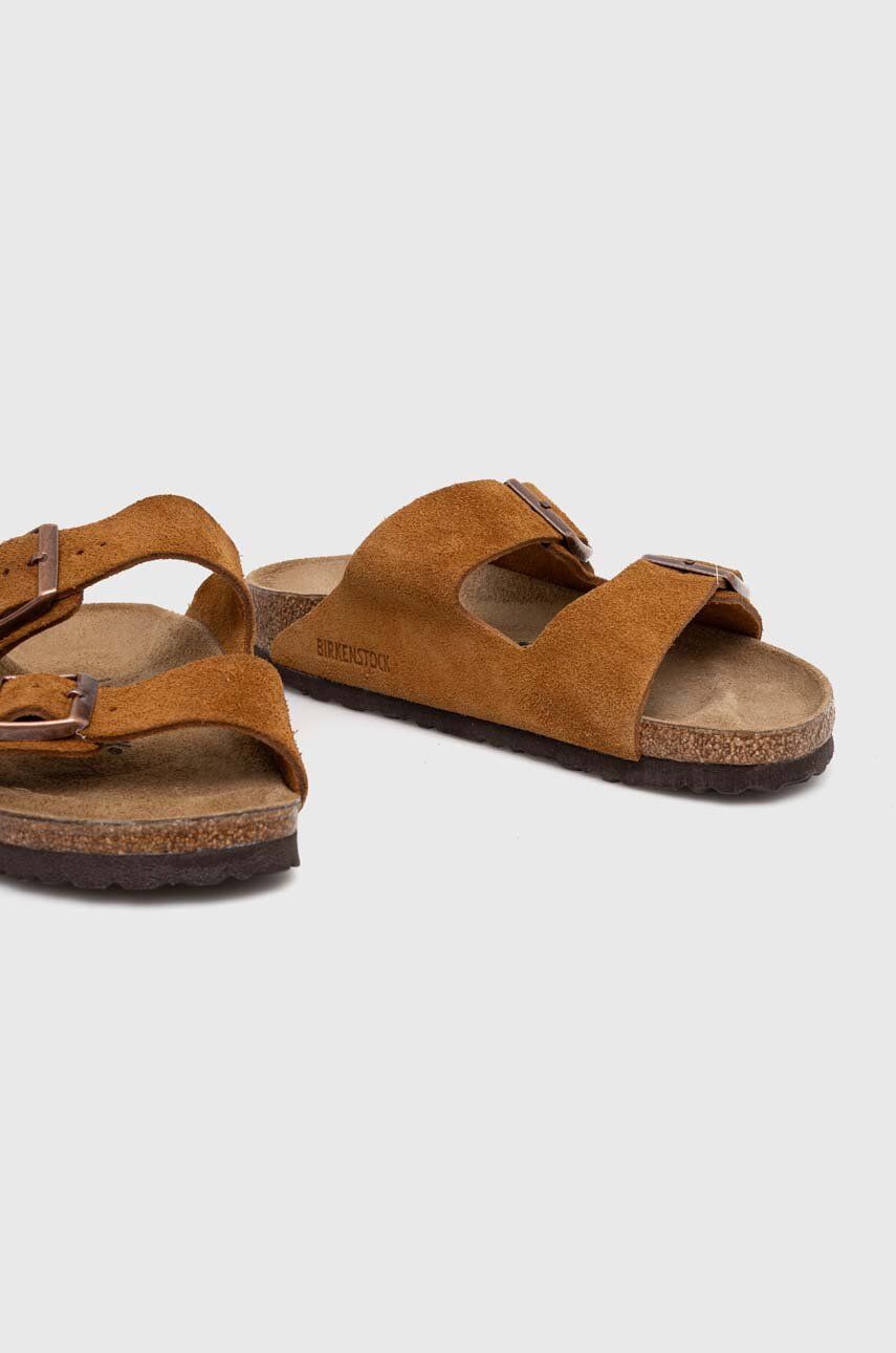 Sneakers og sko Birkenstock Birkenstock Arizona Suede Slides Brun | 1027162, 1