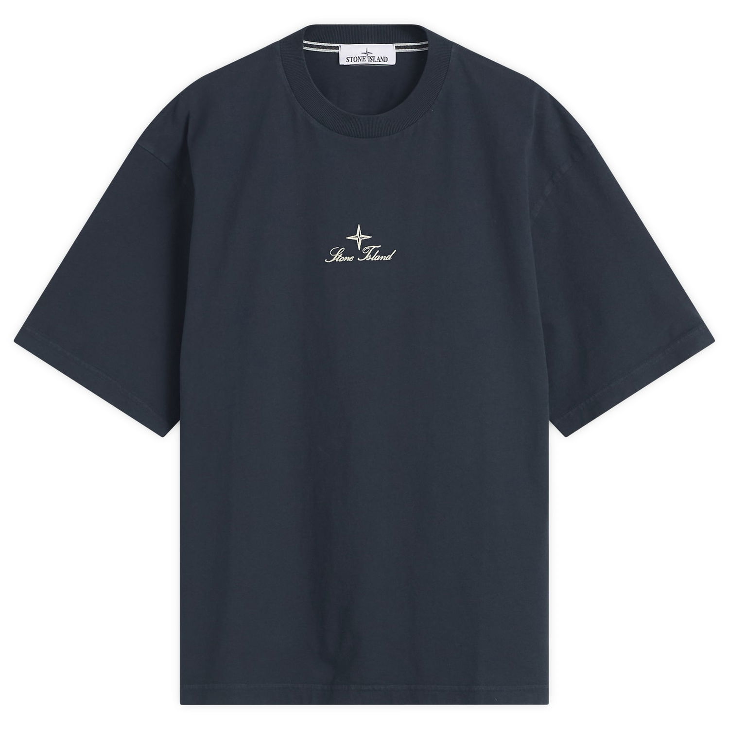 T-shirt Stone Island Multiaxial Sashiro Embroidery T-Shirt Mørkeblå | K2S152100021-V0020, 1