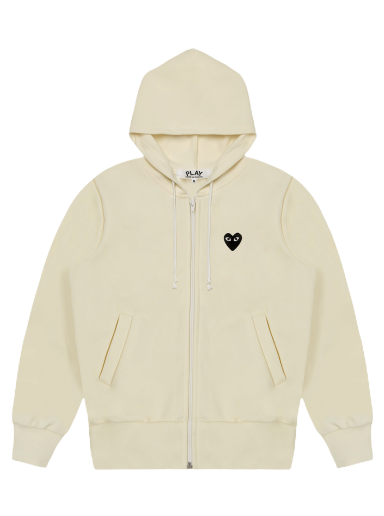 Sweatshirt Comme des Garçons PLAY Zip-Up Hoodie Gul | AZ T254 051 3