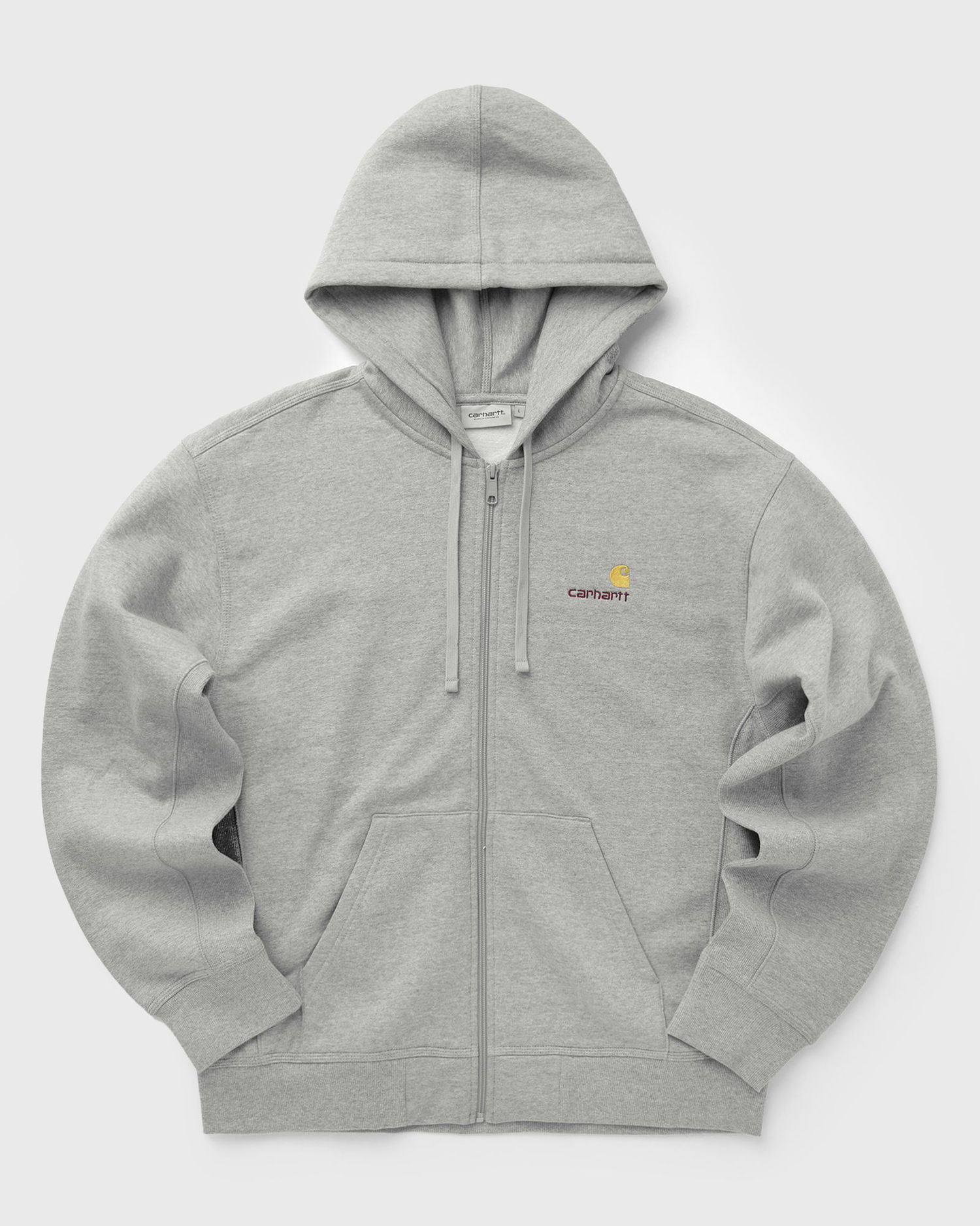 Sweatshirt Carhartt WIP Full-Zip Hooded American Script Jacket Grå | I033063-V6.XX, 1