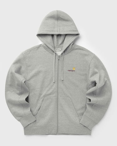 Sweatshirt Carhartt WIP Full-Zip Hooded American Script Jacket Grå | I033063-V6.XX, 1