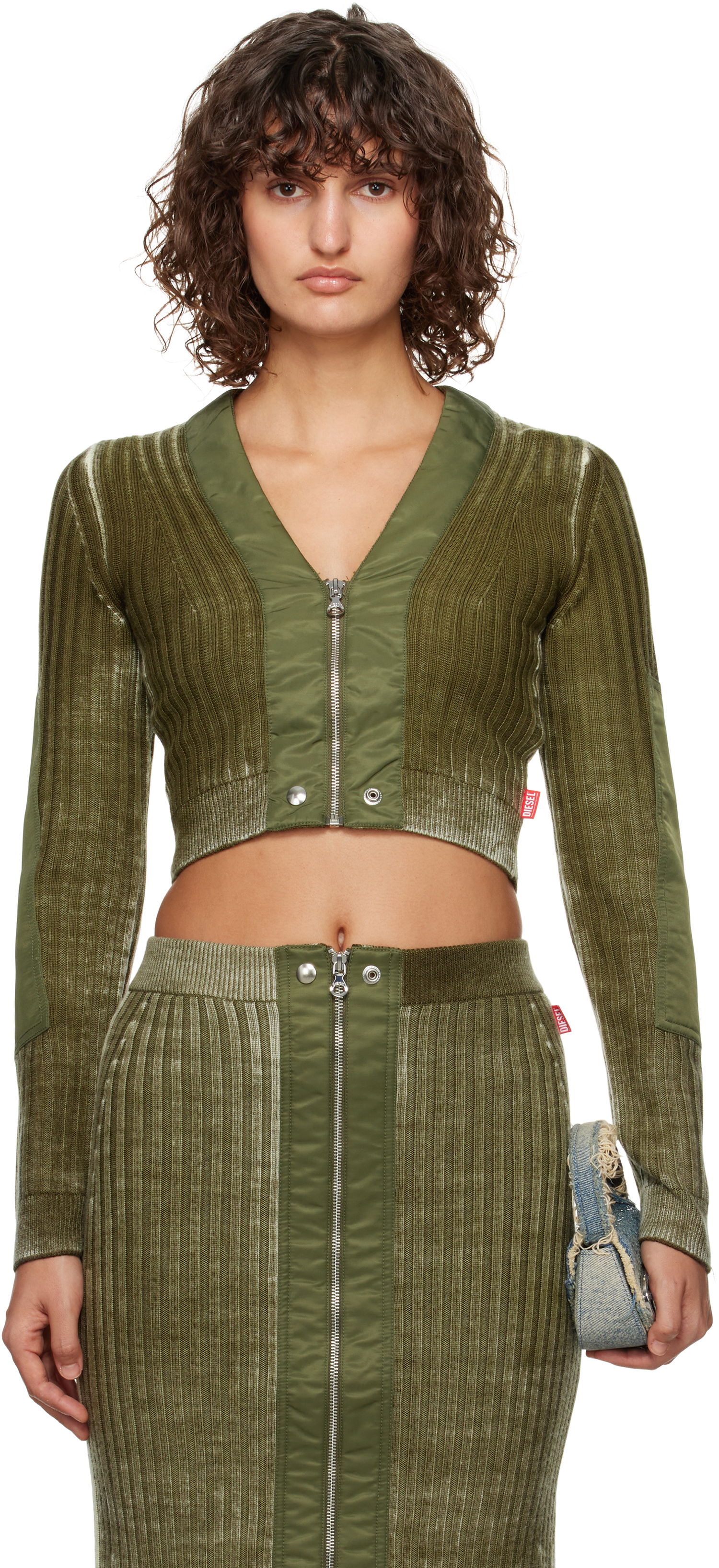 Sweater Diesel Cardigan Grøn | A14927 0JHAY, 0