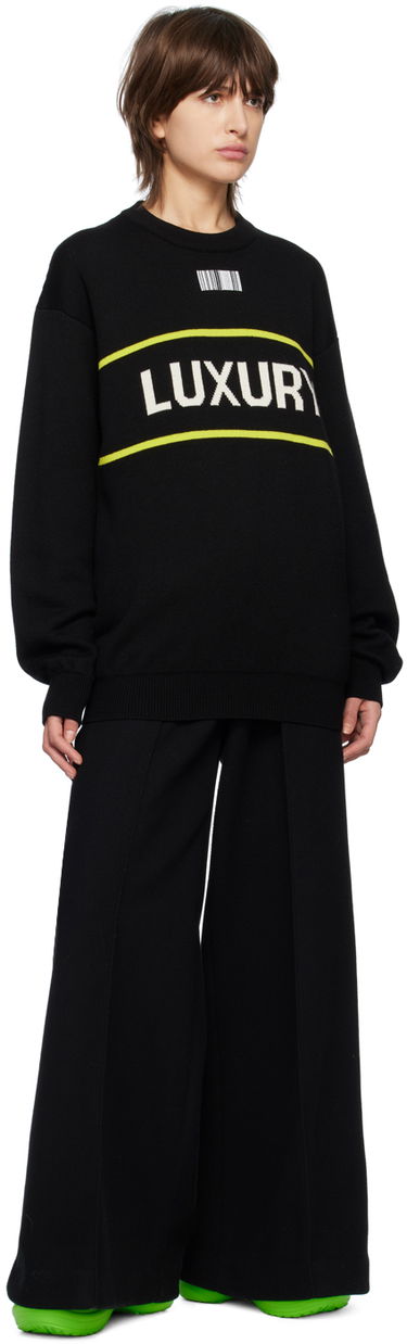 Sweater VETEMENTS 'Luxury' Sweater Sort | VL16KN320B, 3
