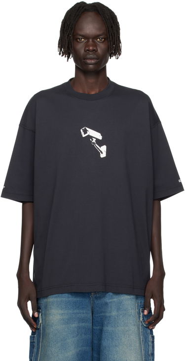 T-shirt VETEMENTS VETEMENTS 'CCTV' Oversized T-Shirt Sort | UH76TR440B, 0