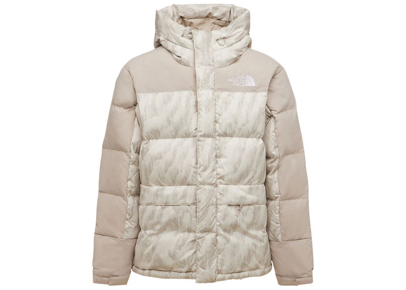 Puffer jakke The North Face 1996 Retro Nuptse 550 Fill Silver Grey Wooden Tiger Print Beige | NF0A5J1J2L0
