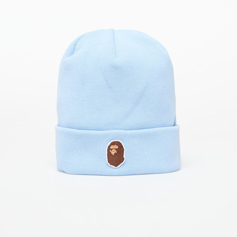 Beanie BAPE A BATHING APE One Point Ape Head Knit Cap Blå | 001HTL301006MSAX