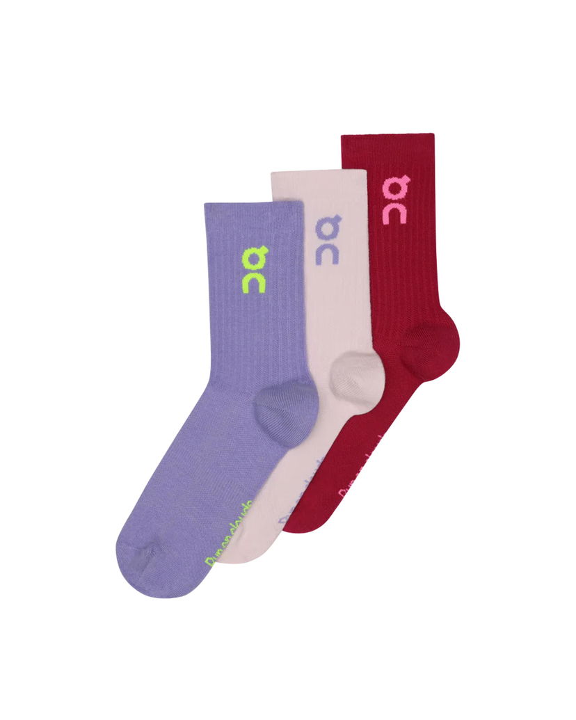 Sokker On Running Running Logo High Socks - 3 Pack Flerfarvet | 2UF10313891