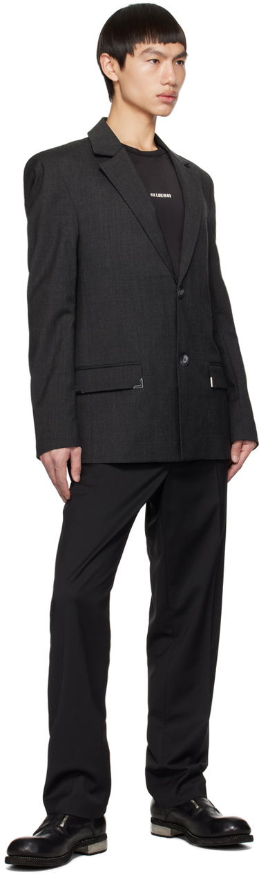 Jakke Han Kjøbenhavn Single-Breasted Blazer Sort | M-131131, 3