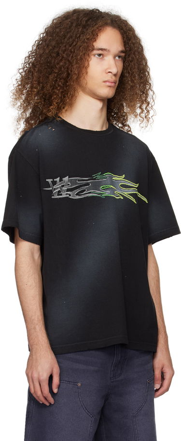 T-shirt We11done We11done Men's Graphic Print  T-Shirt Sort | WD-TT0-24-751-U-BK, 1