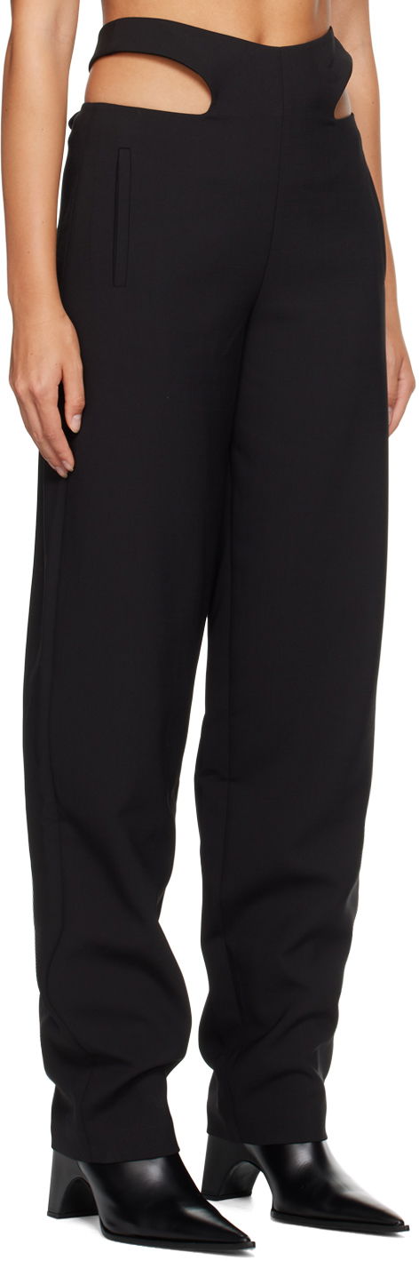 Bukser Dion Lee Dion Lee Y Front Cutout Trousers Sort | C2068P22, 1