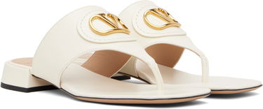Tilbehør Valentino Valentino Garavani VLogo Signature Thong Sandals Hvid | 6W0S0LA9DSH, 3