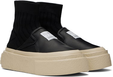 Sneakers og sko Maison Margiela MM6 Maison Margiela Knit Sock Platform Sort | S59WS0232 P8087, 3