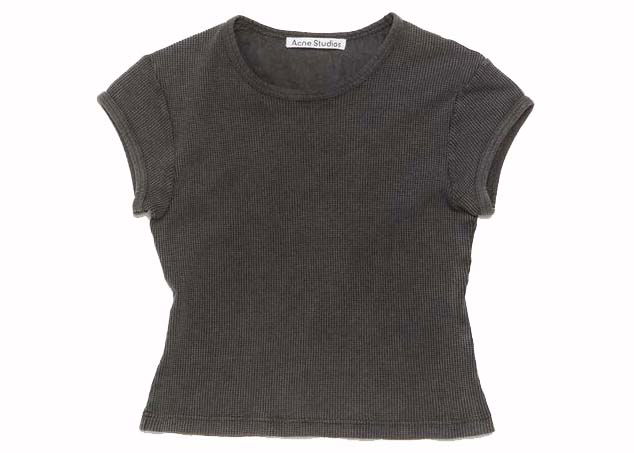 T-shirt Acne Studios Fitted T-Shirt Faded Grey Grå | CL0266-DJO