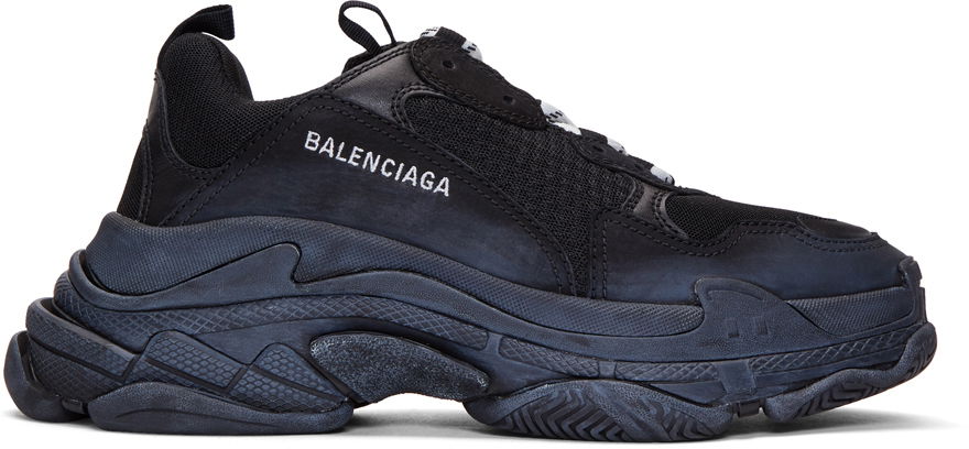 Sneakers og sko Balenciaga Triple S Sneakers "Black" Sort | 534162 W09O1 1000, 0