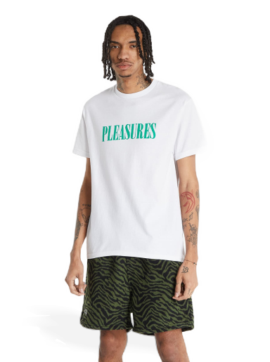 T-shirt Pleasures Tickle Logo T-Shirt Hvid | P22SP054 White